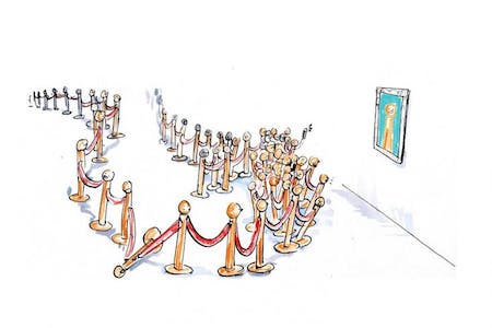 Image of Sir Nicholas Penny on visitor numbers