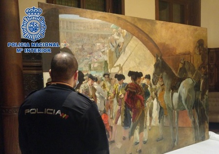 Image of Sorolla Recovered by Spanish Police